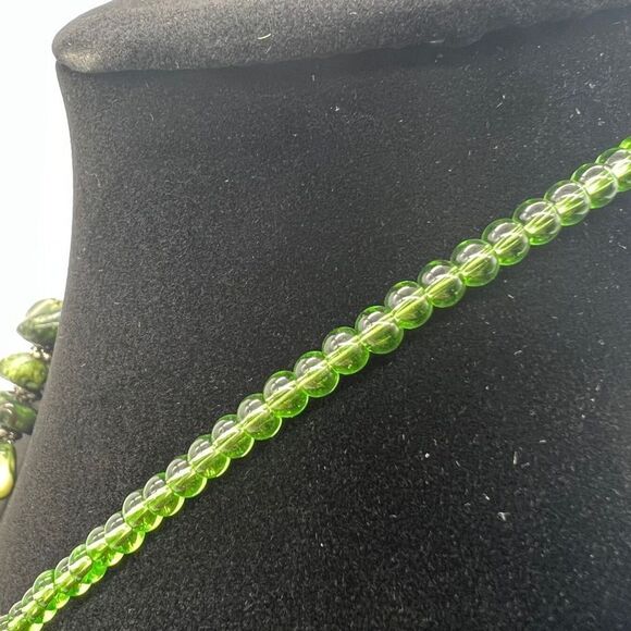 Handmade Green Turquoise Chunky Necklace - Picture 6 of 10